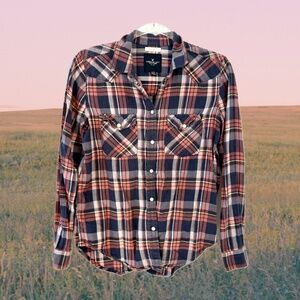 American Eagle Boyfriend Plaid Flannel